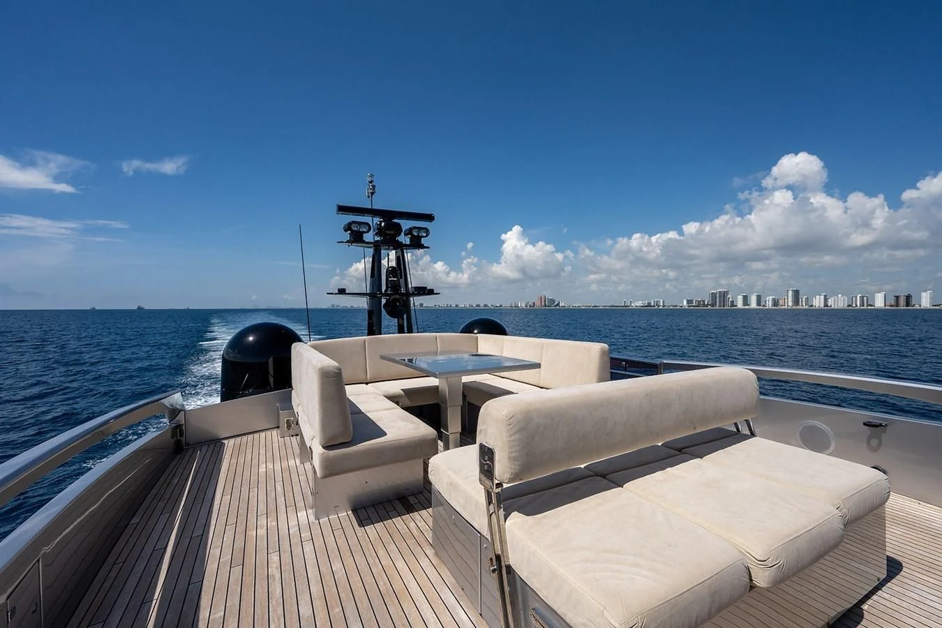 a boat on the water aboard CLAIMS TO FAME Yacht for Sale