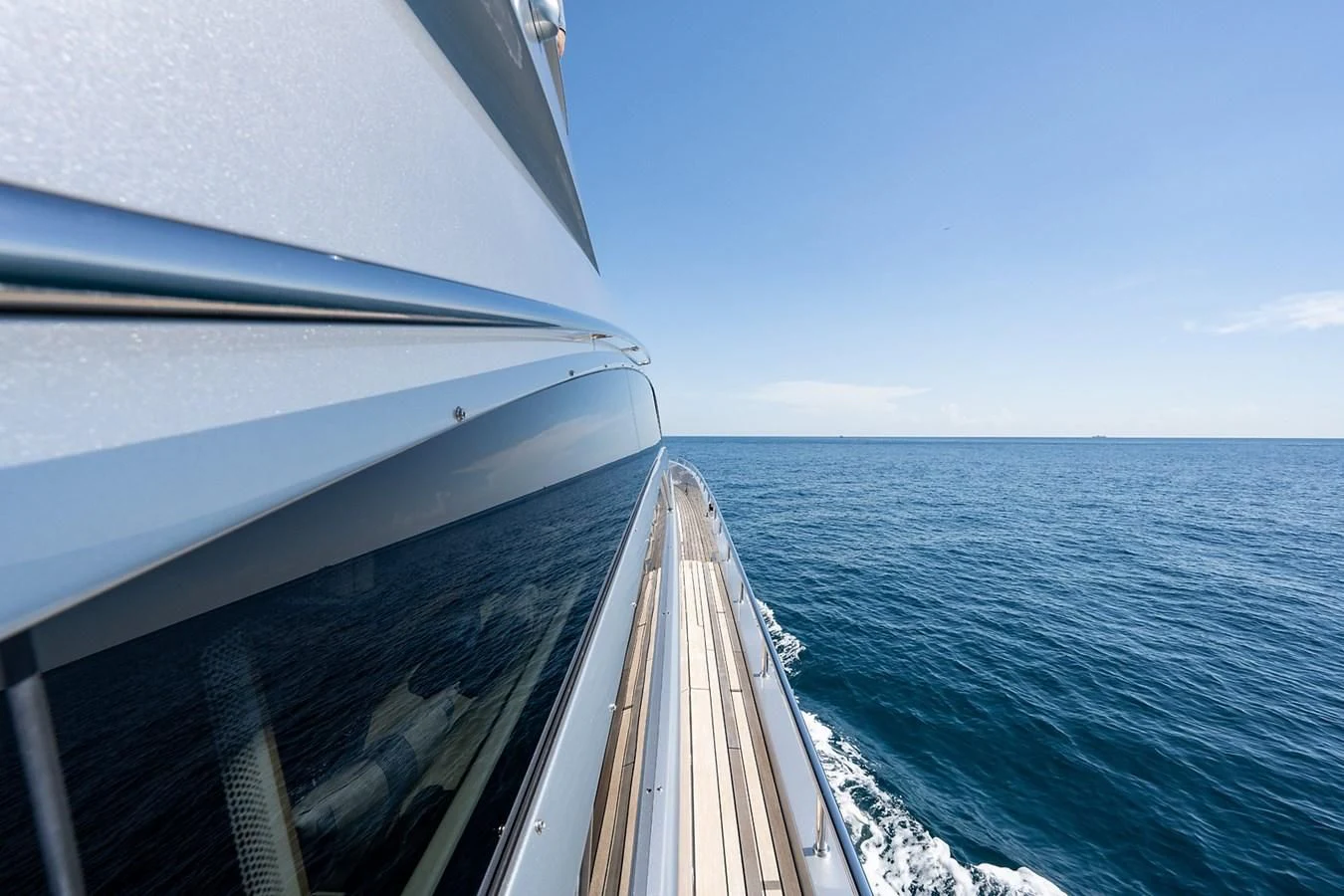 a boat on the water aboard CLAIMS TO FAME Yacht for Sale
