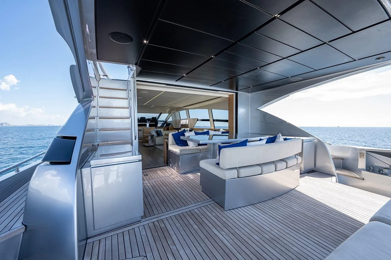 a boat on the water aboard CLAIMS TO FAME Yacht for Sale