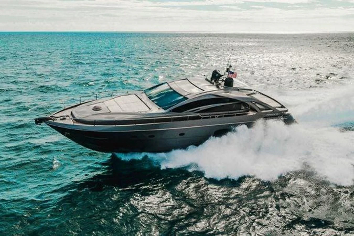 a boat on the water aboard CLAIMS TO FAME Yacht for Sale