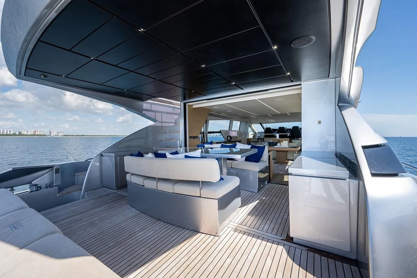 a boat on the water aboard CLAIMS TO FAME Yacht for Sale