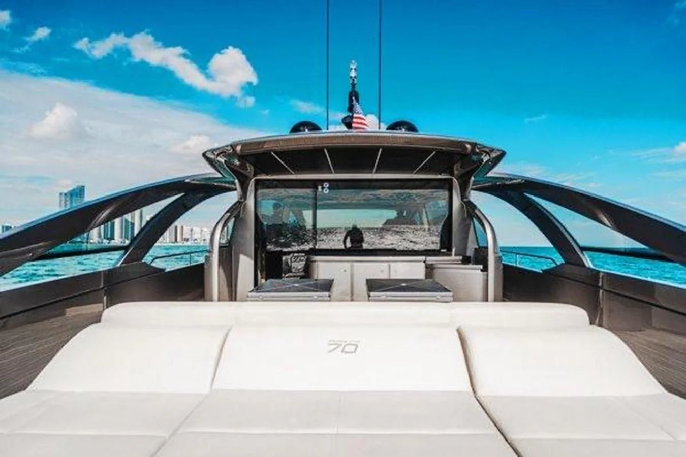 a boat on the water aboard CLAIMS TO FAME Yacht for Sale