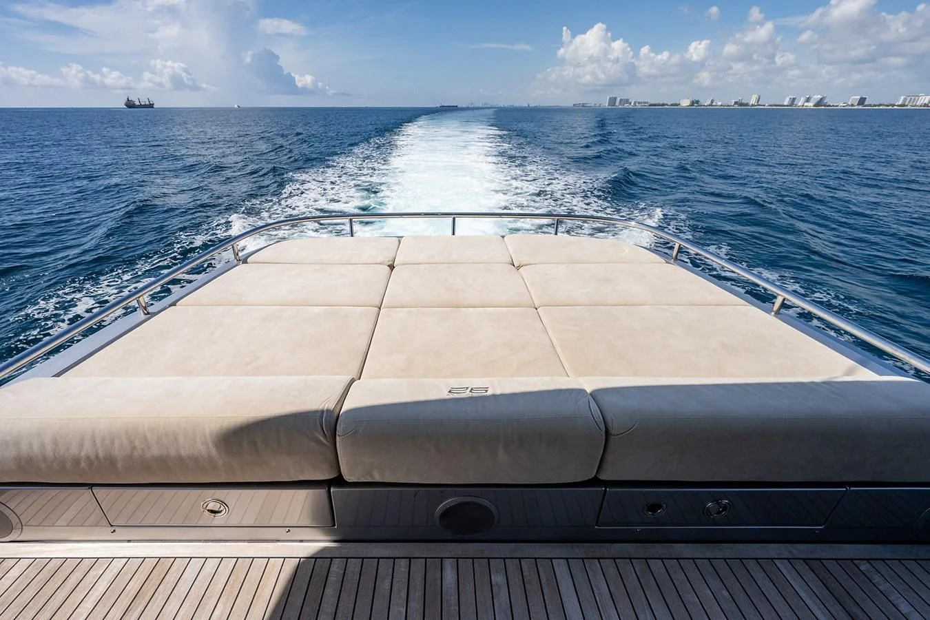 a boat on the water aboard CLAIMS TO FAME Yacht for Sale