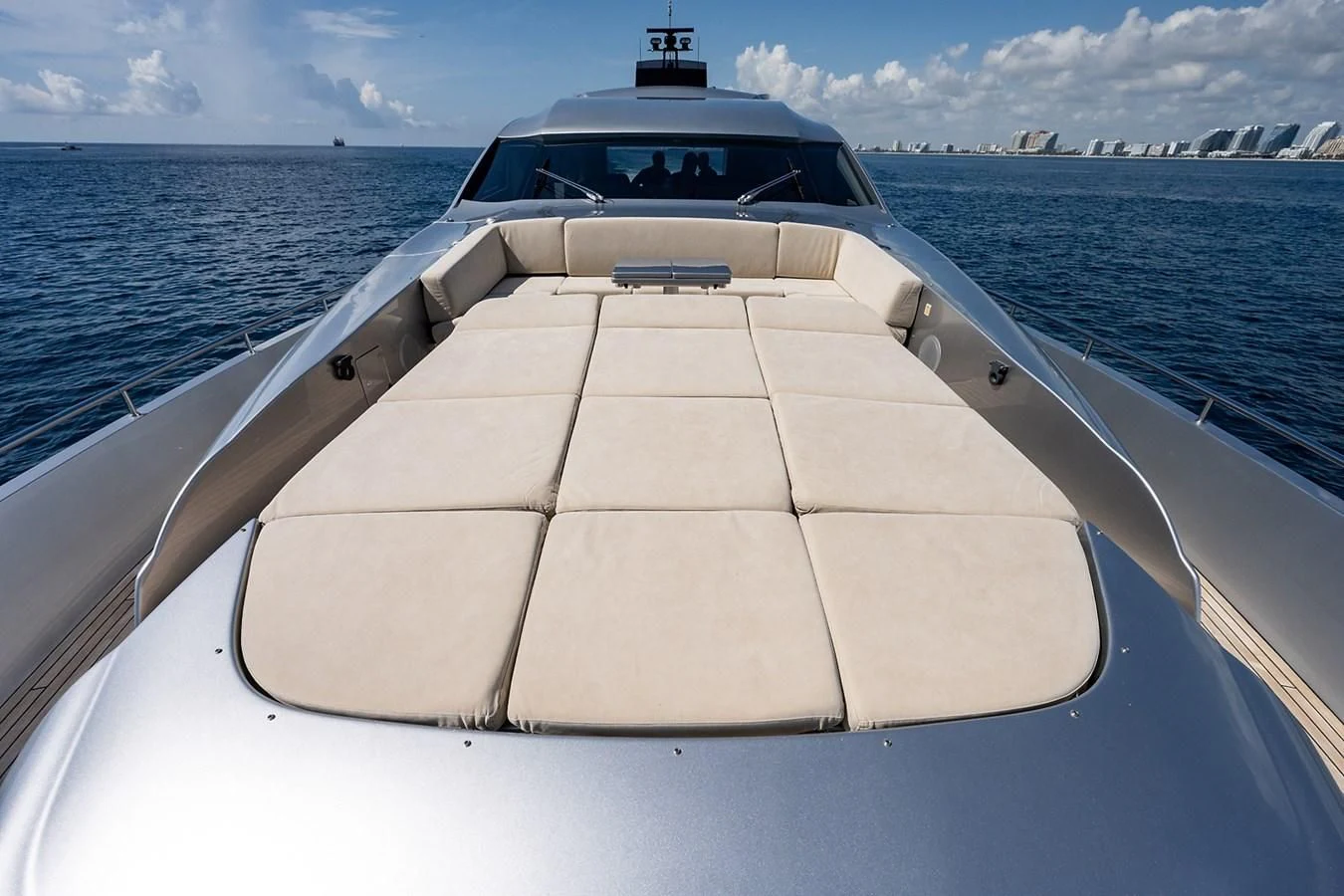 a boat on the water aboard CLAIMS TO FAME Yacht for Sale