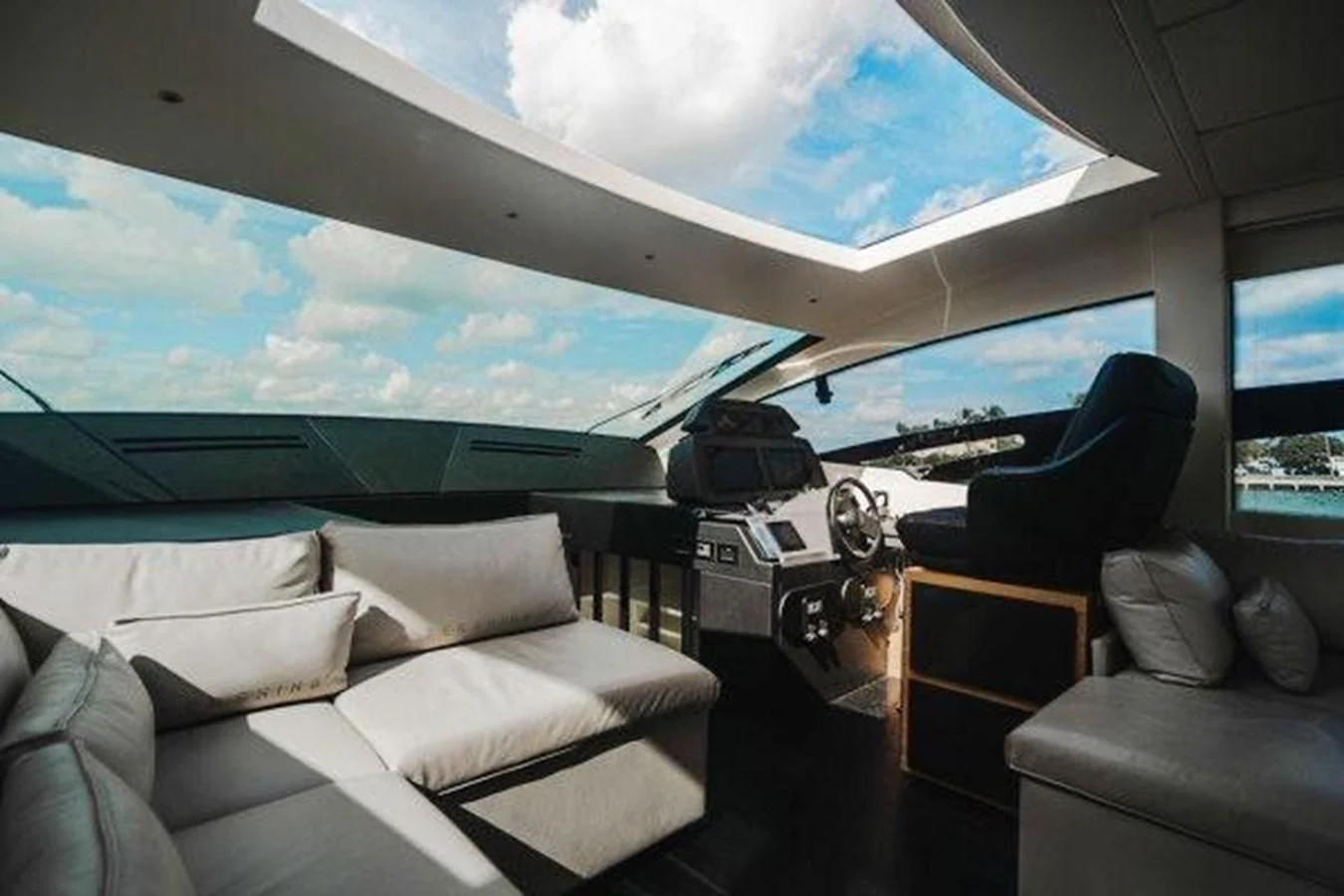 inside of a plane aboard CLAIMS TO FAME Yacht for Sale
