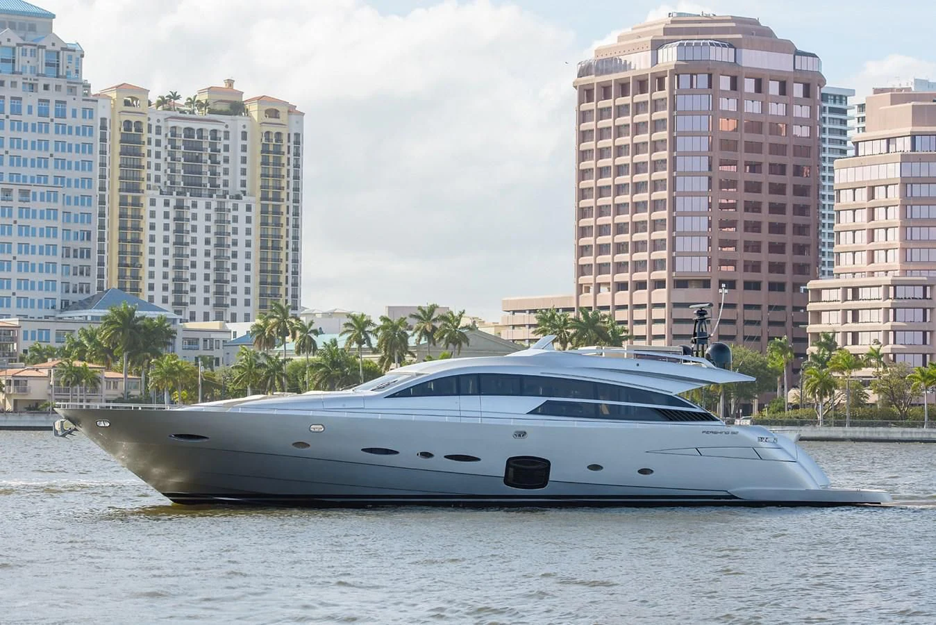 a boat on the water aboard CLAIMS TO FAME Yacht for Sale