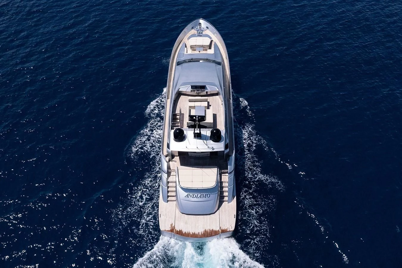 a ship in the water aboard CLAIMS TO FAME Yacht for Sale