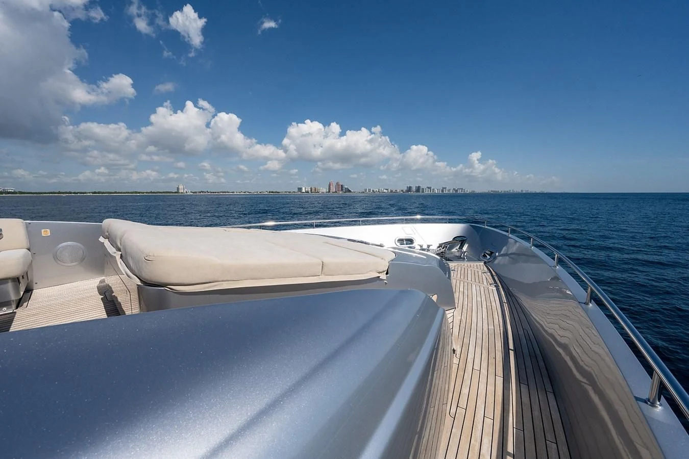 a boat on the water aboard CLAIMS TO FAME Yacht for Sale