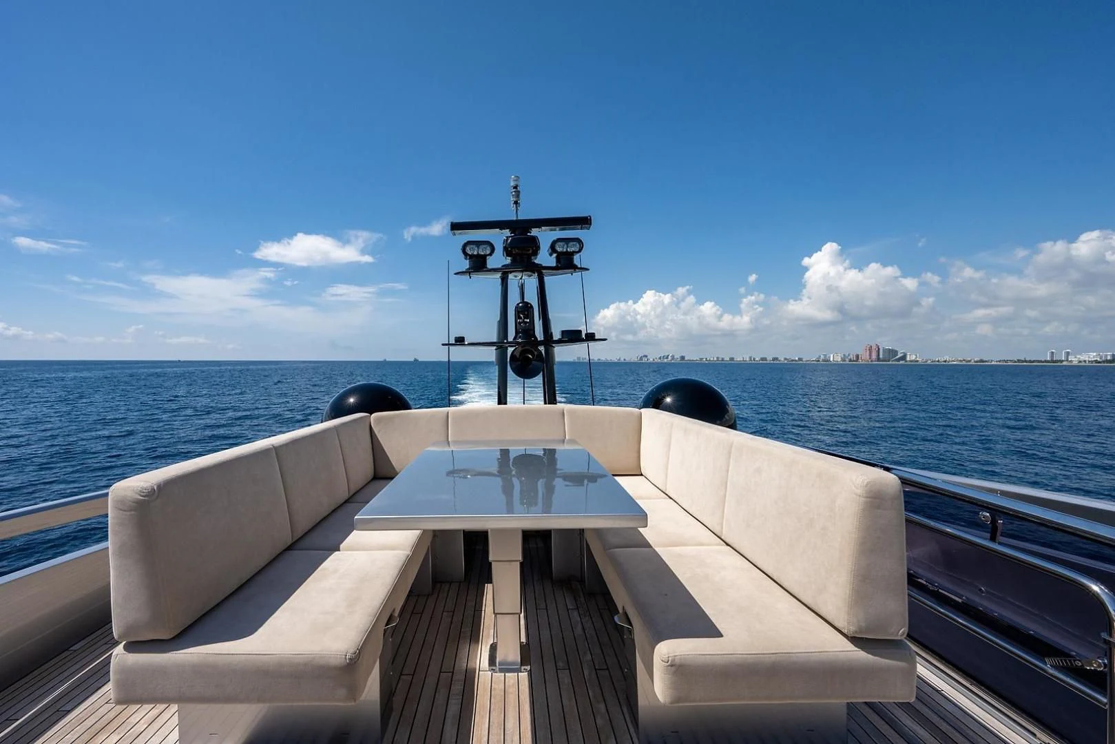 a boat on the water aboard CLAIMS TO FAME Yacht for Sale