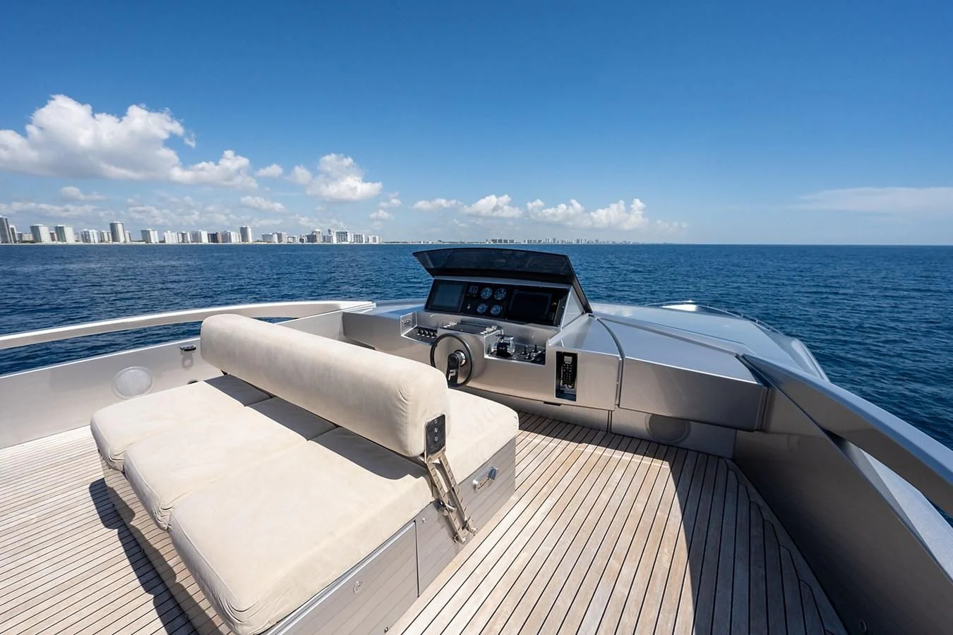 a boat on the water aboard CLAIMS TO FAME Yacht for Sale