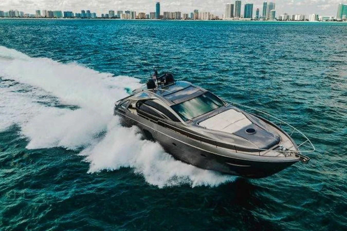 a boat on the water aboard CLAIMS TO FAME Yacht for Sale