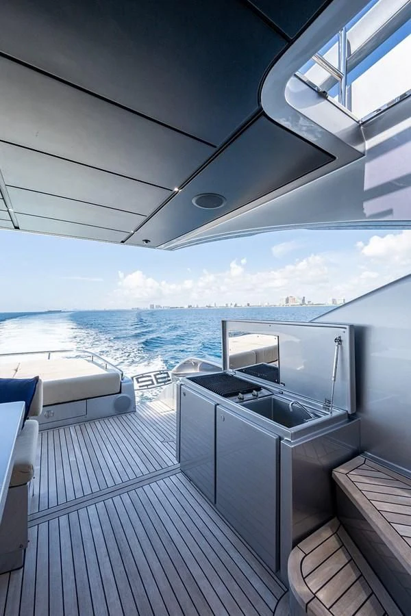 a boat on the water aboard CLAIMS TO FAME Yacht for Sale