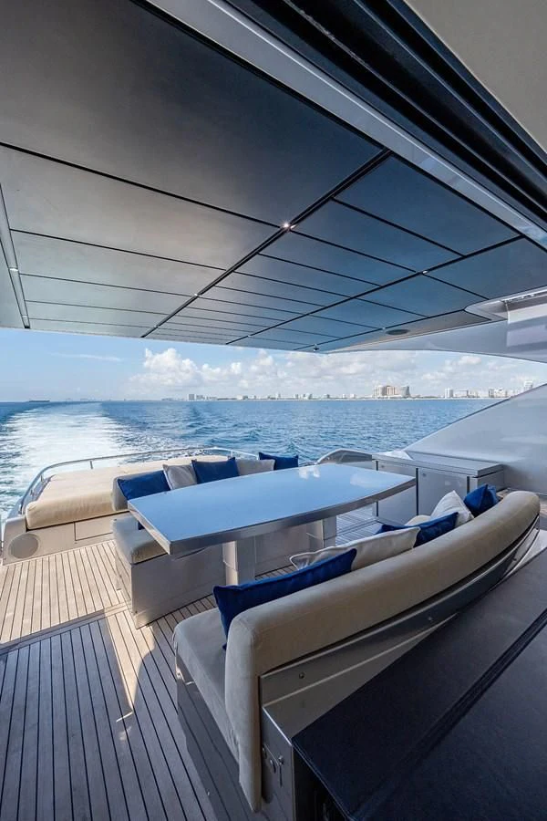 a boat on the water aboard CLAIMS TO FAME Yacht for Sale