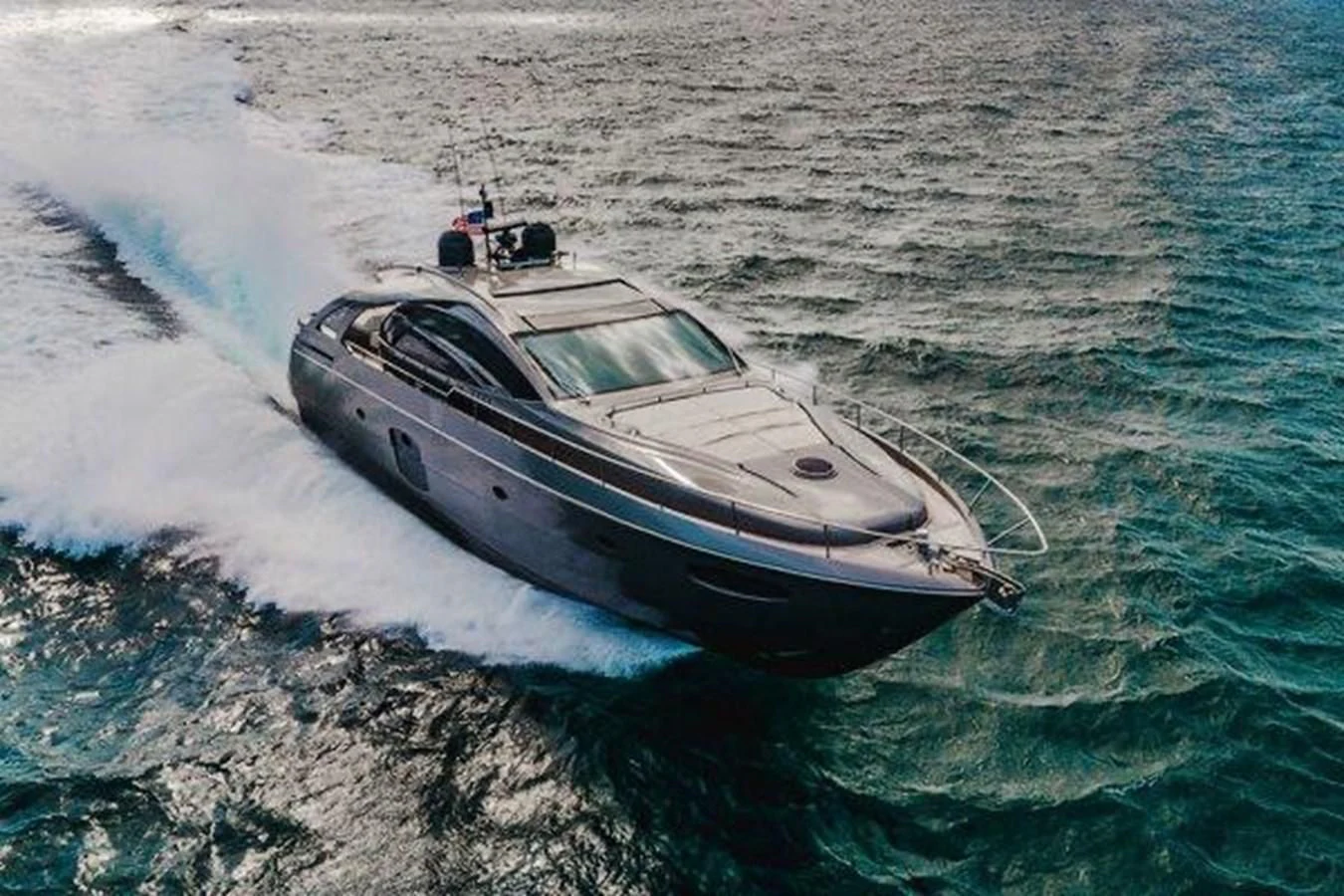 a boat on the water aboard CLAIMS TO FAME Yacht for Sale