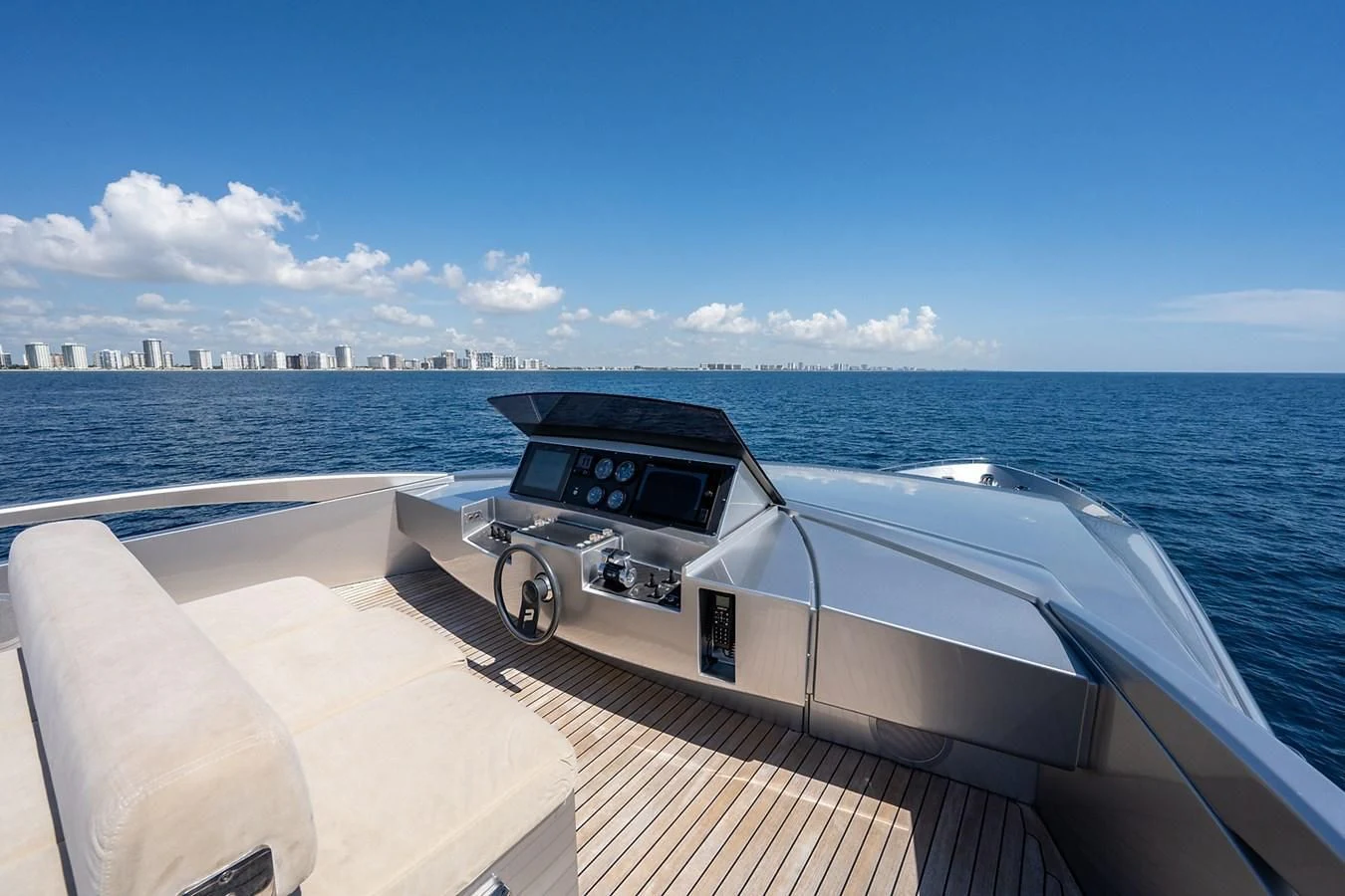 a boat on the water aboard CLAIMS TO FAME Yacht for Sale