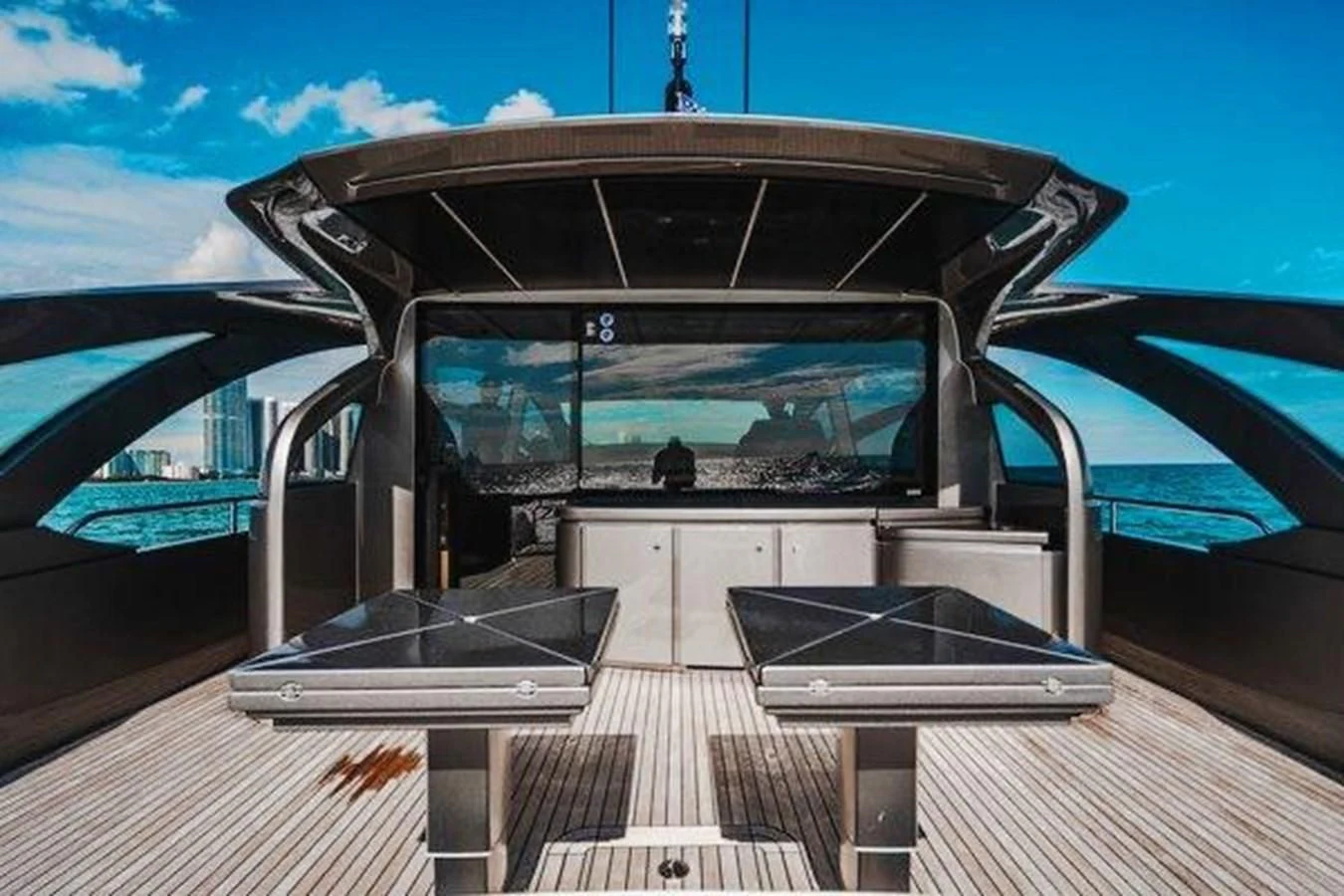 a boat on the water aboard CLAIMS TO FAME Yacht for Sale