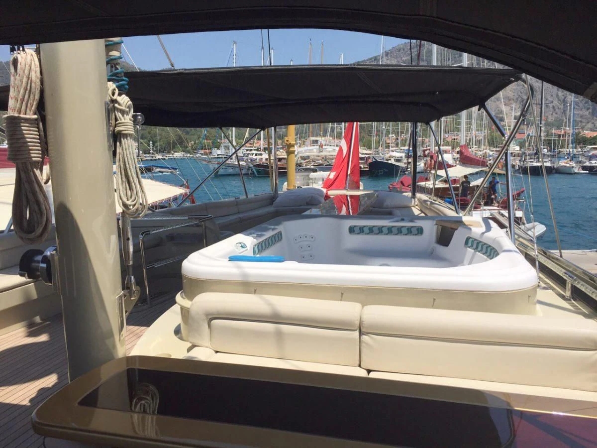 a boat on the water aboard SUHEYLA SULTAN Yacht for Sale