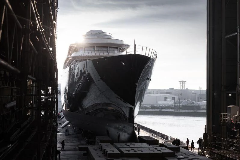 a large white structure on a roof aboard LIVA Yacht for Sale
