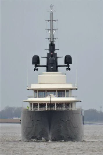 a large metal structure with a tower aboard LIVA Yacht for Sale