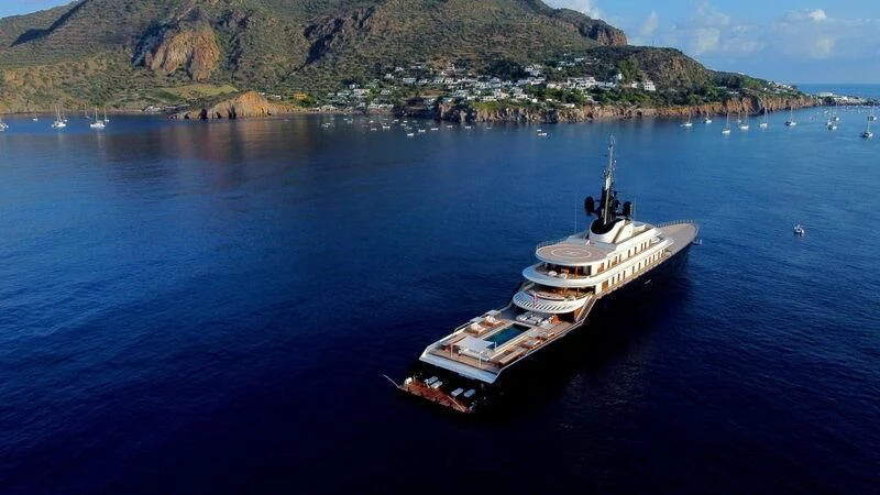 a boat on the water aboard LIVA Yacht for Sale