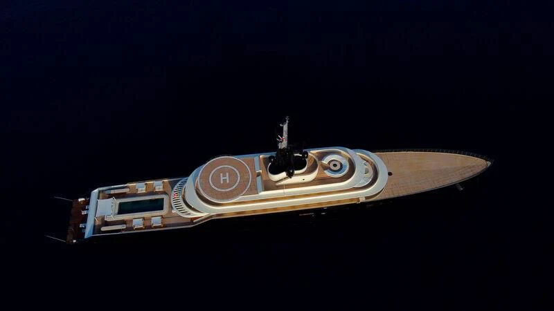 a close-up of a guitar aboard LIVA Yacht for Sale