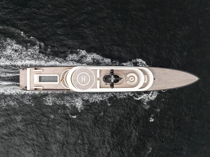 a person standing on a rock aboard LIVA Yacht for Sale