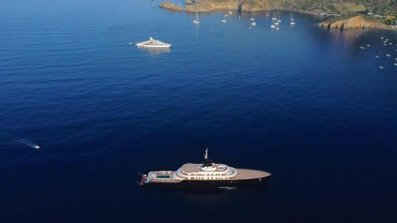 a boat in the water aboard LIVA Yacht for Sale