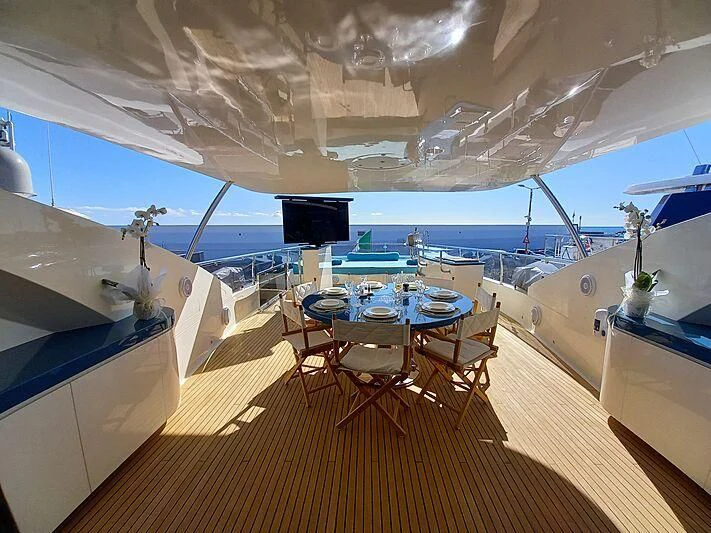 inside of a boat aboard FREEDOM Yacht for Sale