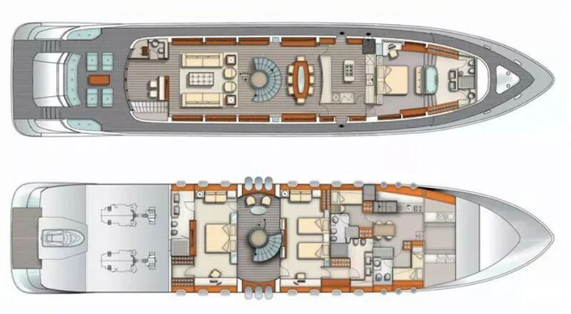 diagram aboard FREEDOM Yacht for Sale