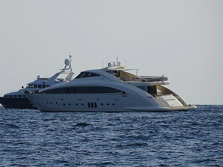 a boat on the water aboard FREEDOM Yacht for Sale
