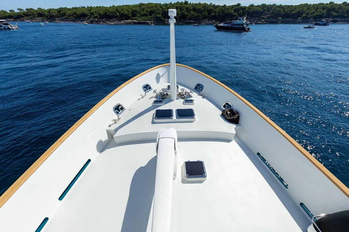 a boat on the water aboard T9 Yacht for Sale