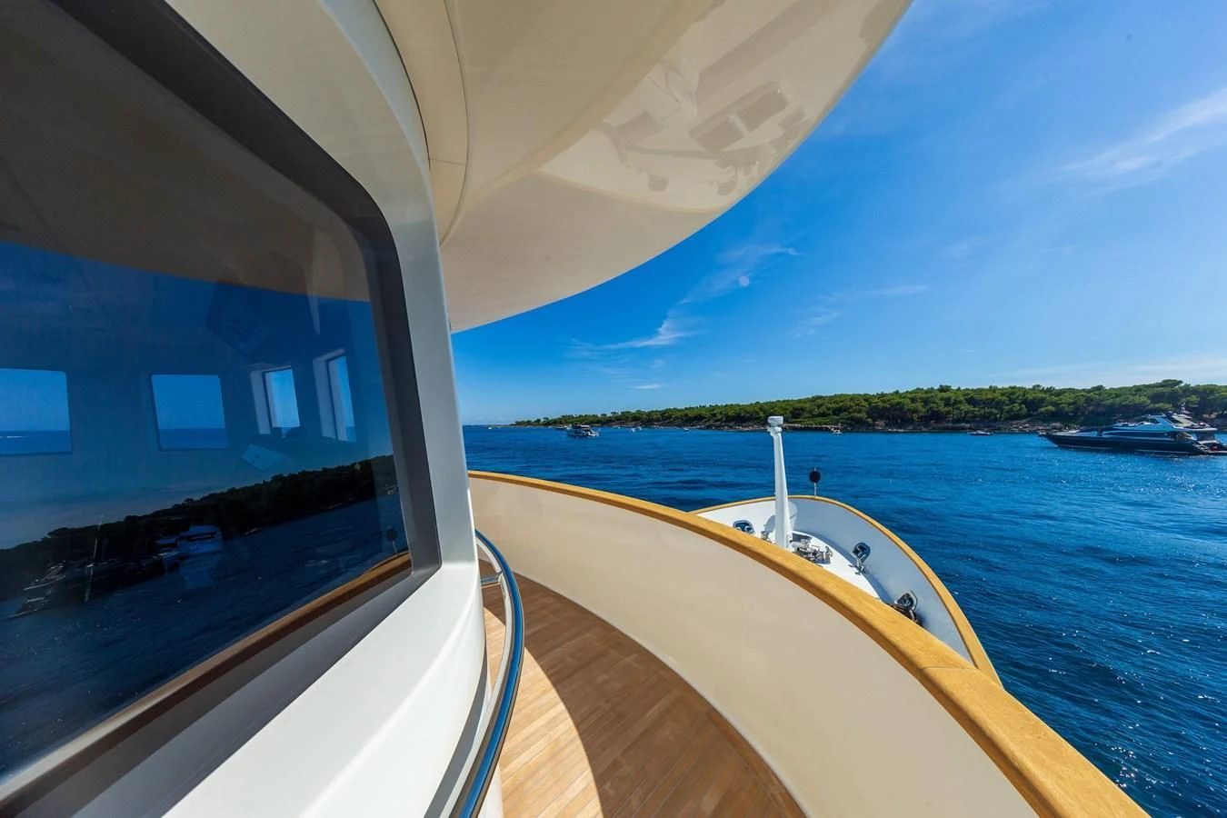 a boat on the water aboard T9 Yacht for Sale