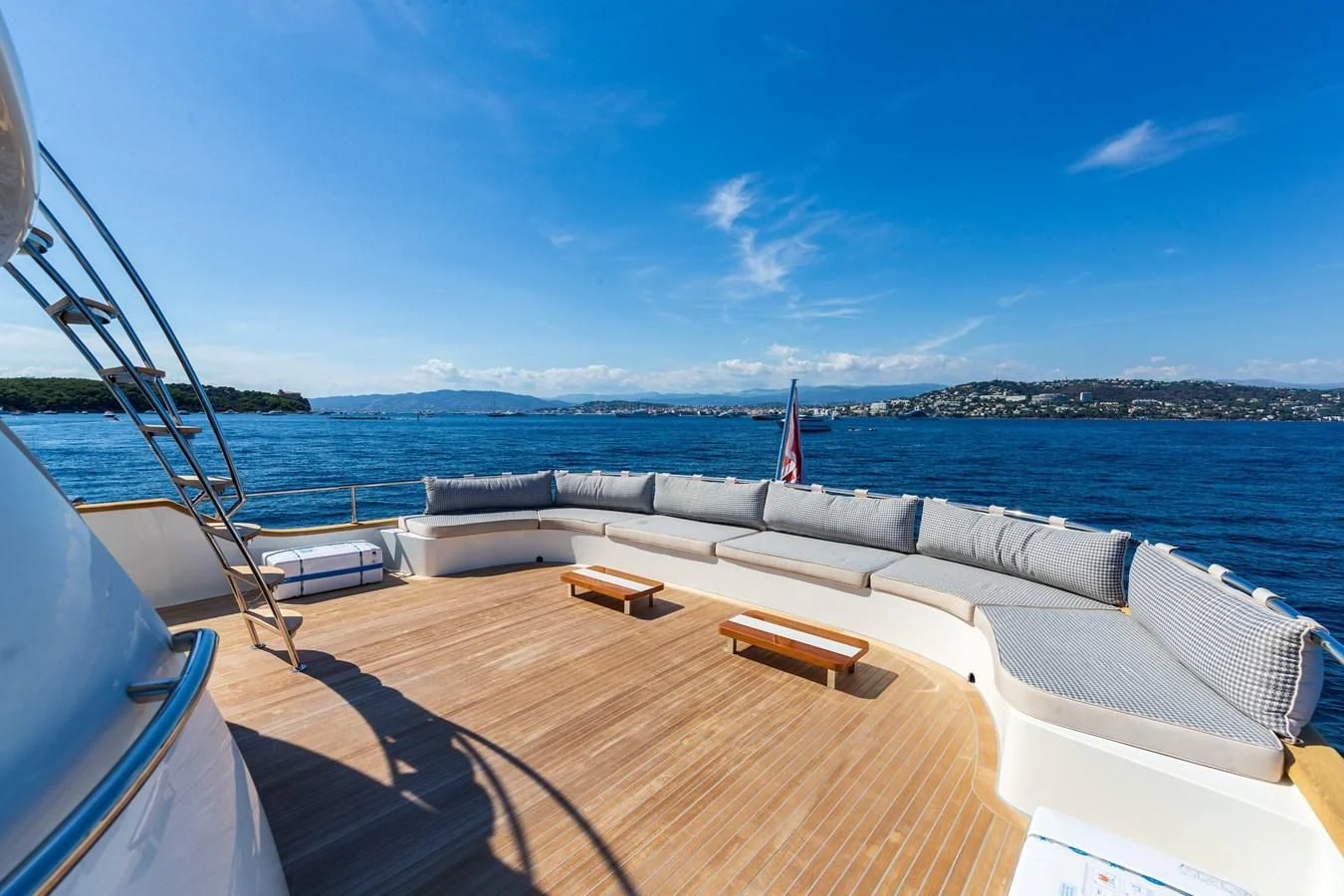 a boat on the water aboard T9 Yacht for Sale