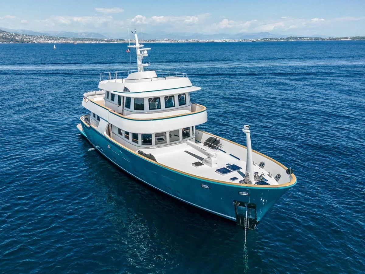 a boat in the water aboard T9 Yacht for Sale