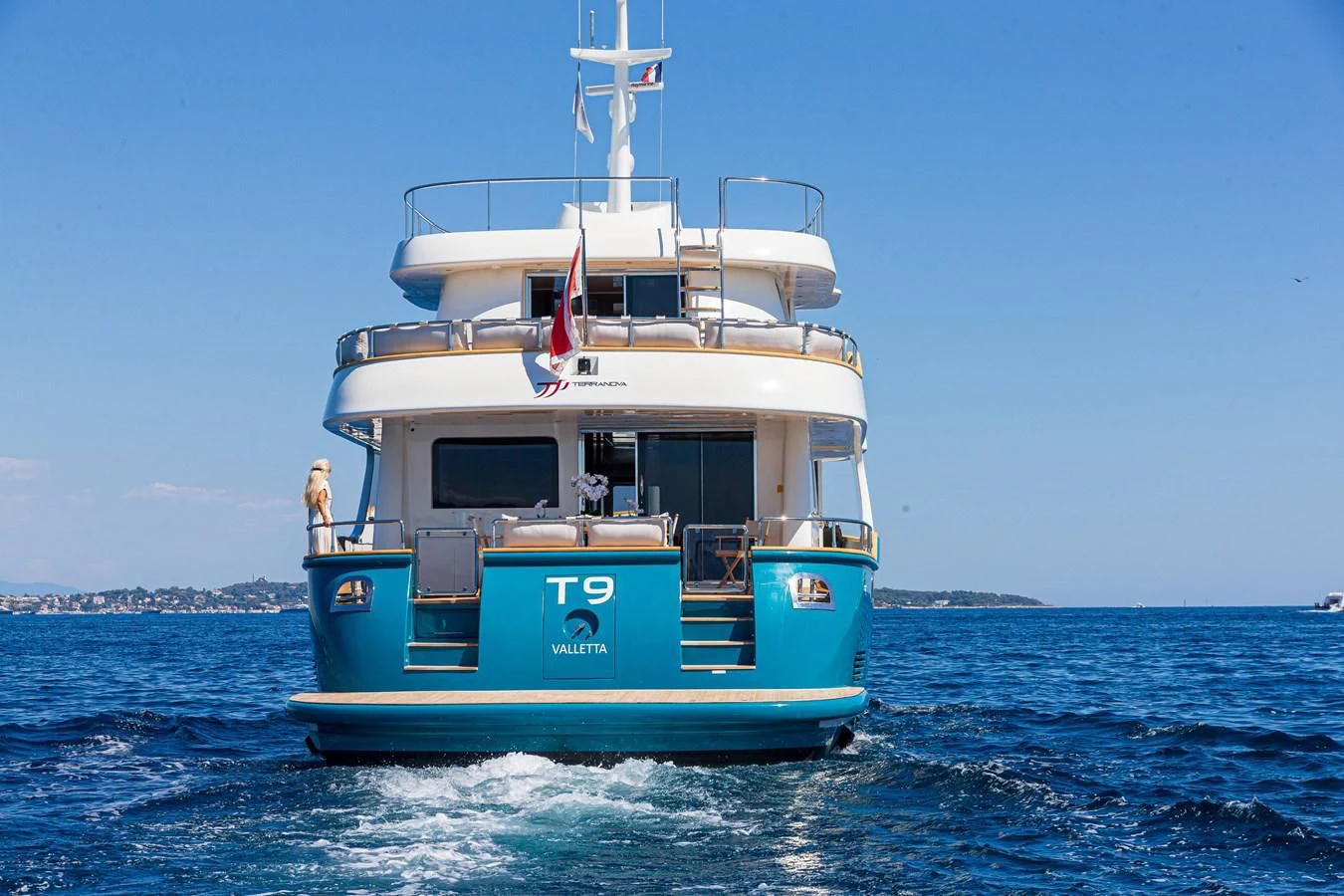 a boat in the water aboard T9 Yacht for Sale