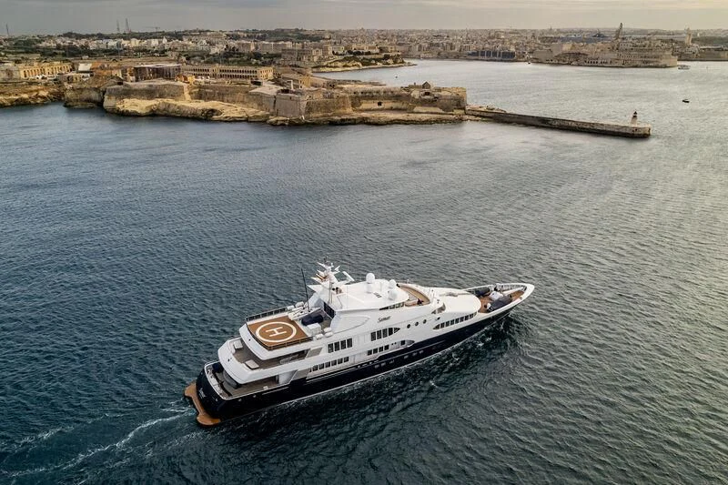 a boat on the water aboard SAMAR Yacht for Sale