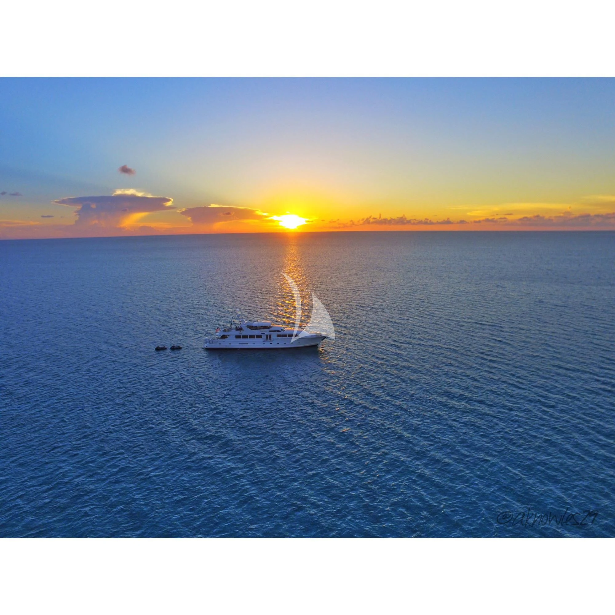 a boat on the water aboard ALEXANDRA JANE Yacht for Sale