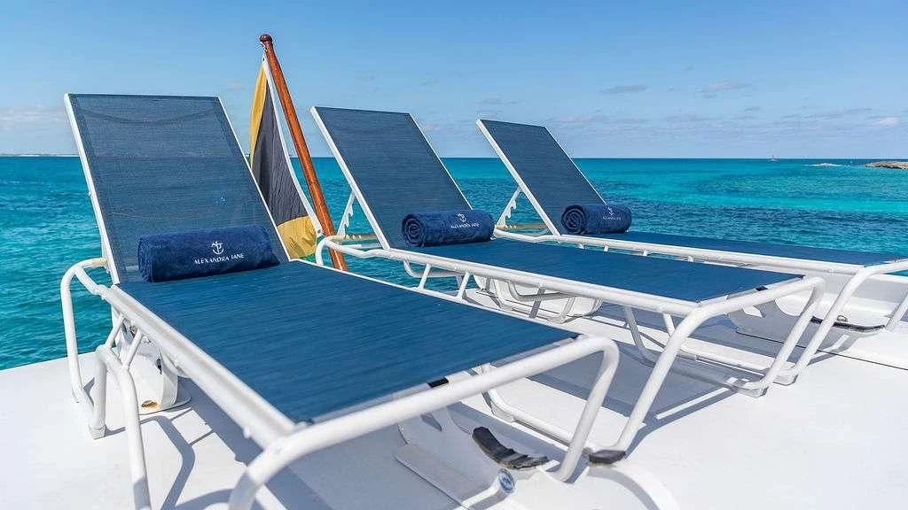 a boat on the water aboard ALEXANDRA JANE Yacht for Sale