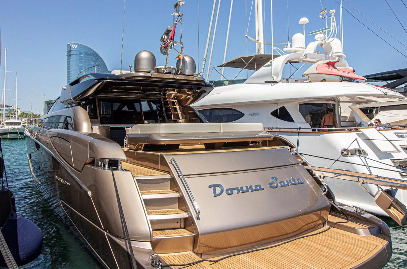 a boat on the water aboard DONNA SANTA Yacht for Sale