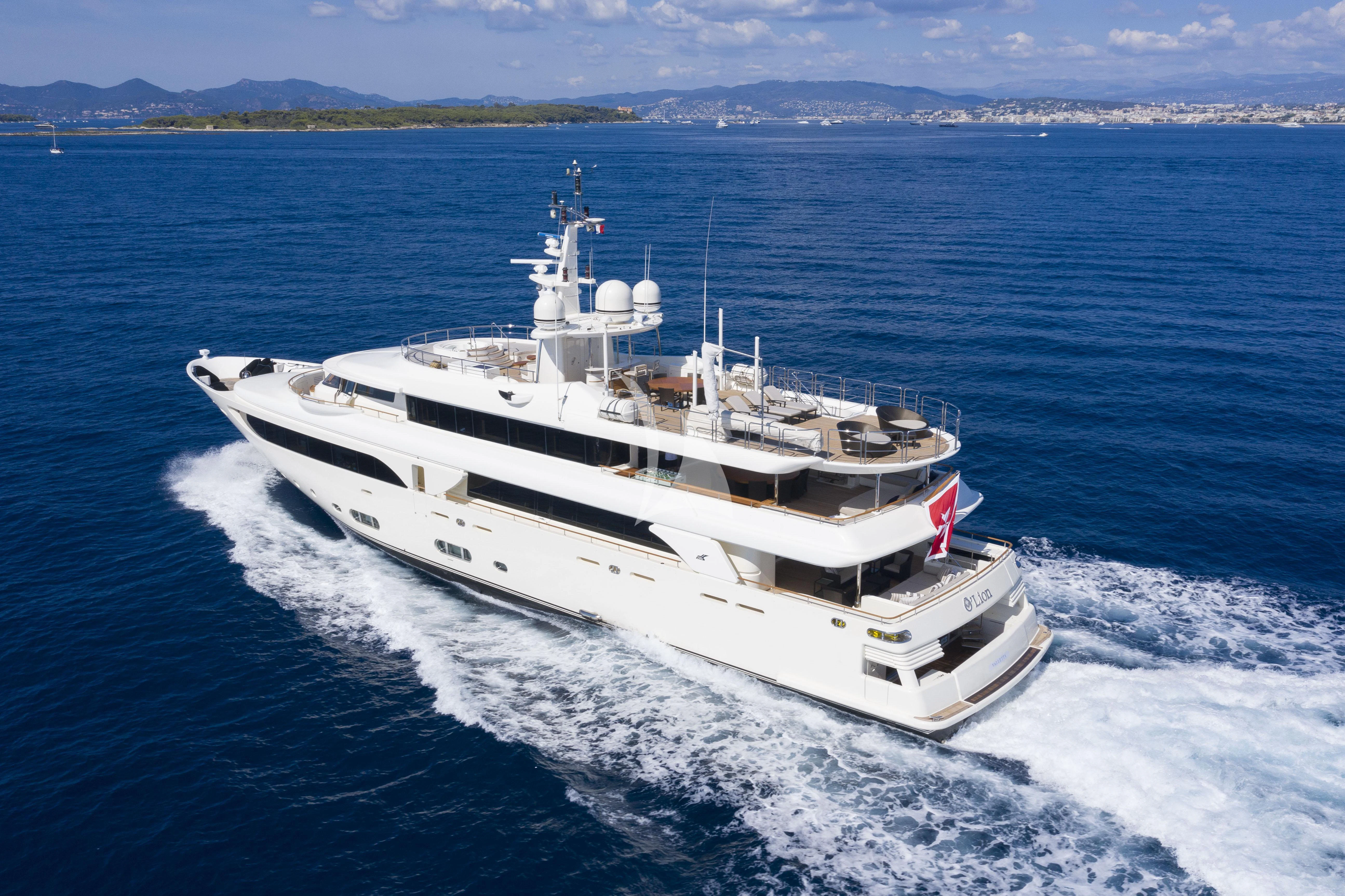 a ship on the water aboard O'LION Yacht for Sale