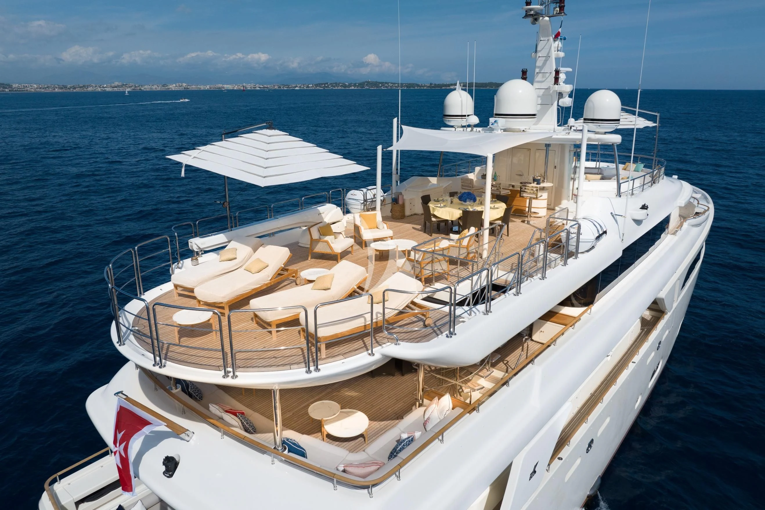 a boat on the water aboard O'LION Yacht for Sale