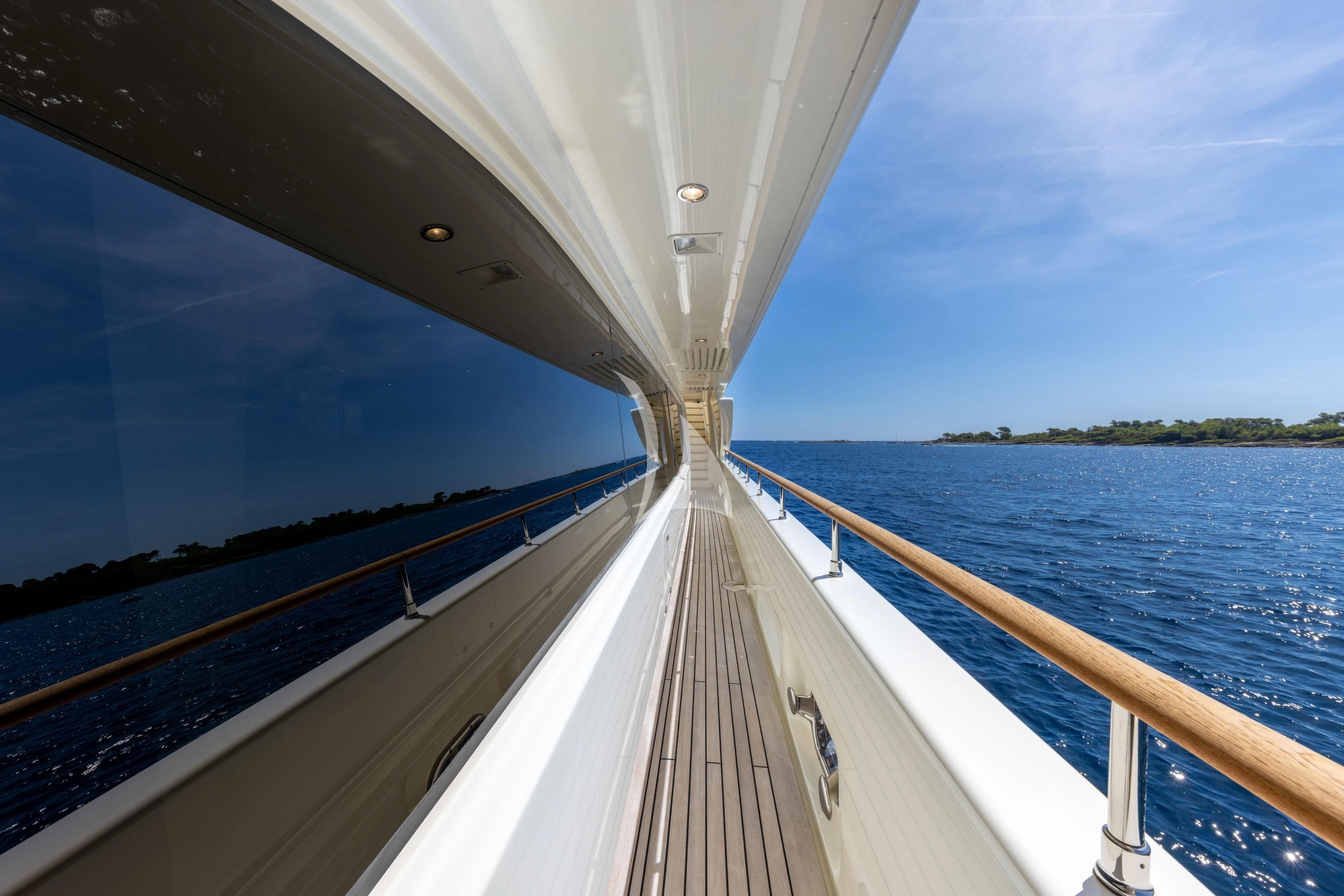 a boat on the water aboard O'LION Yacht for Sale