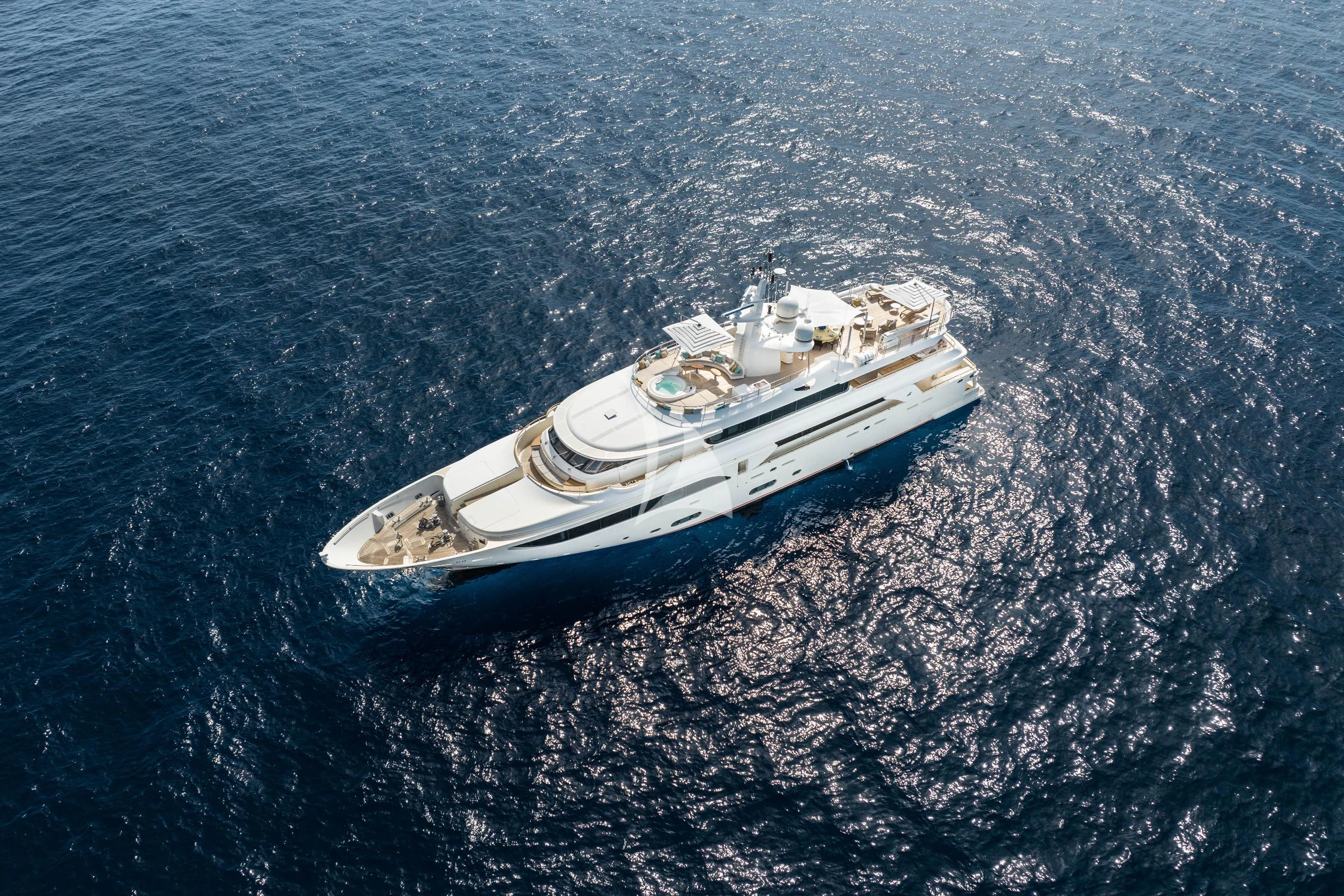 a ship in the water aboard O'LION Yacht for Sale