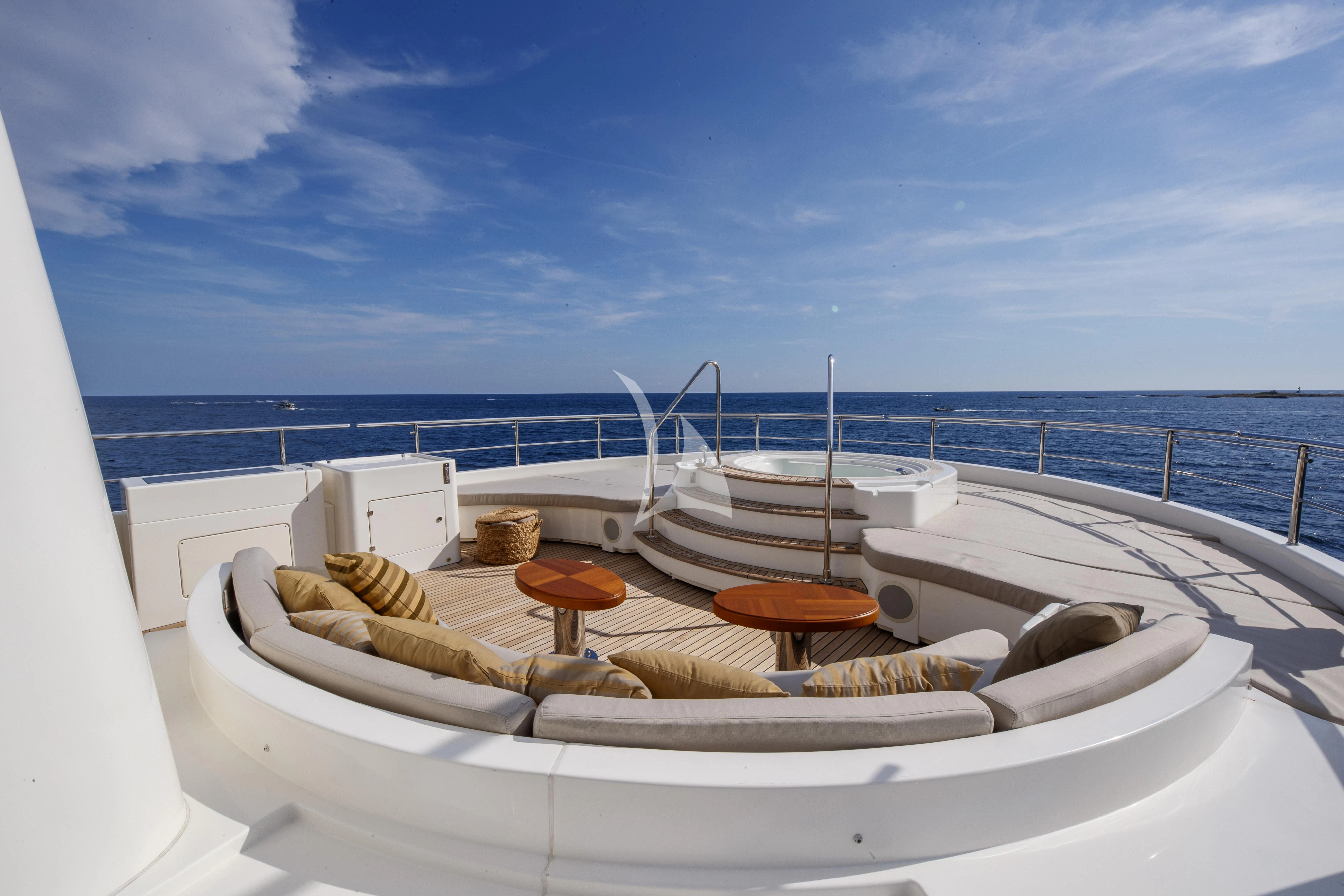 a boat on the water aboard O'LION Yacht for Sale