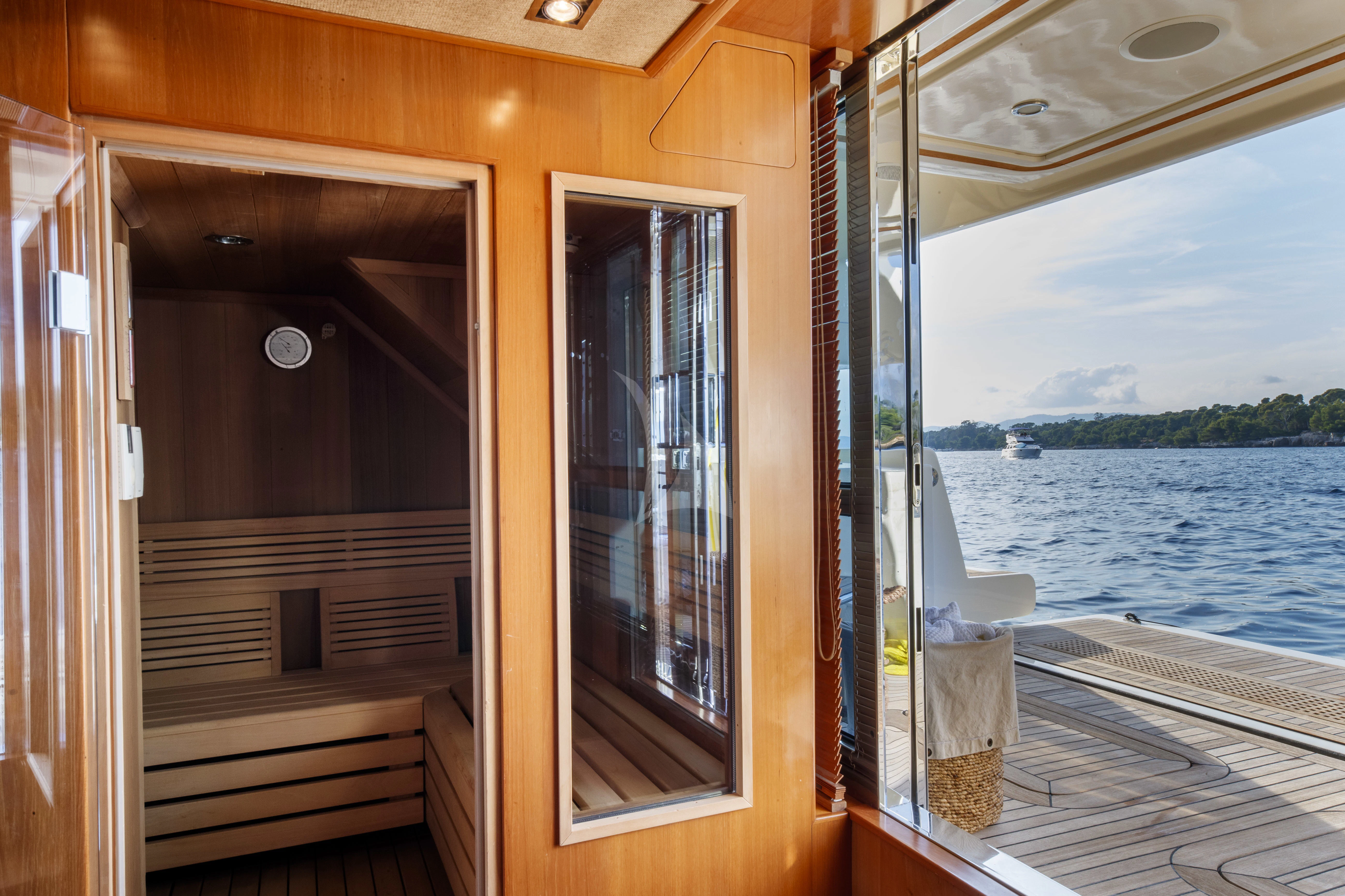 a boat on the water aboard O'LION Yacht for Sale