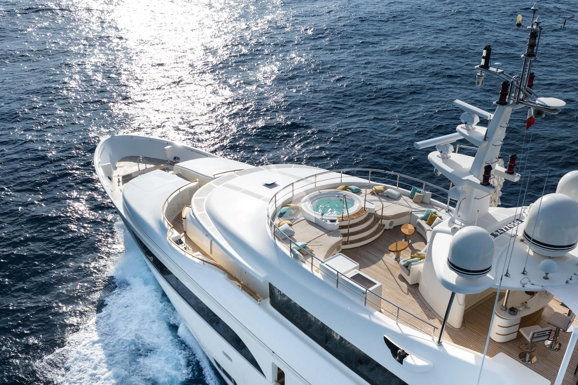 a boat on the water aboard O'LION Yacht for Sale