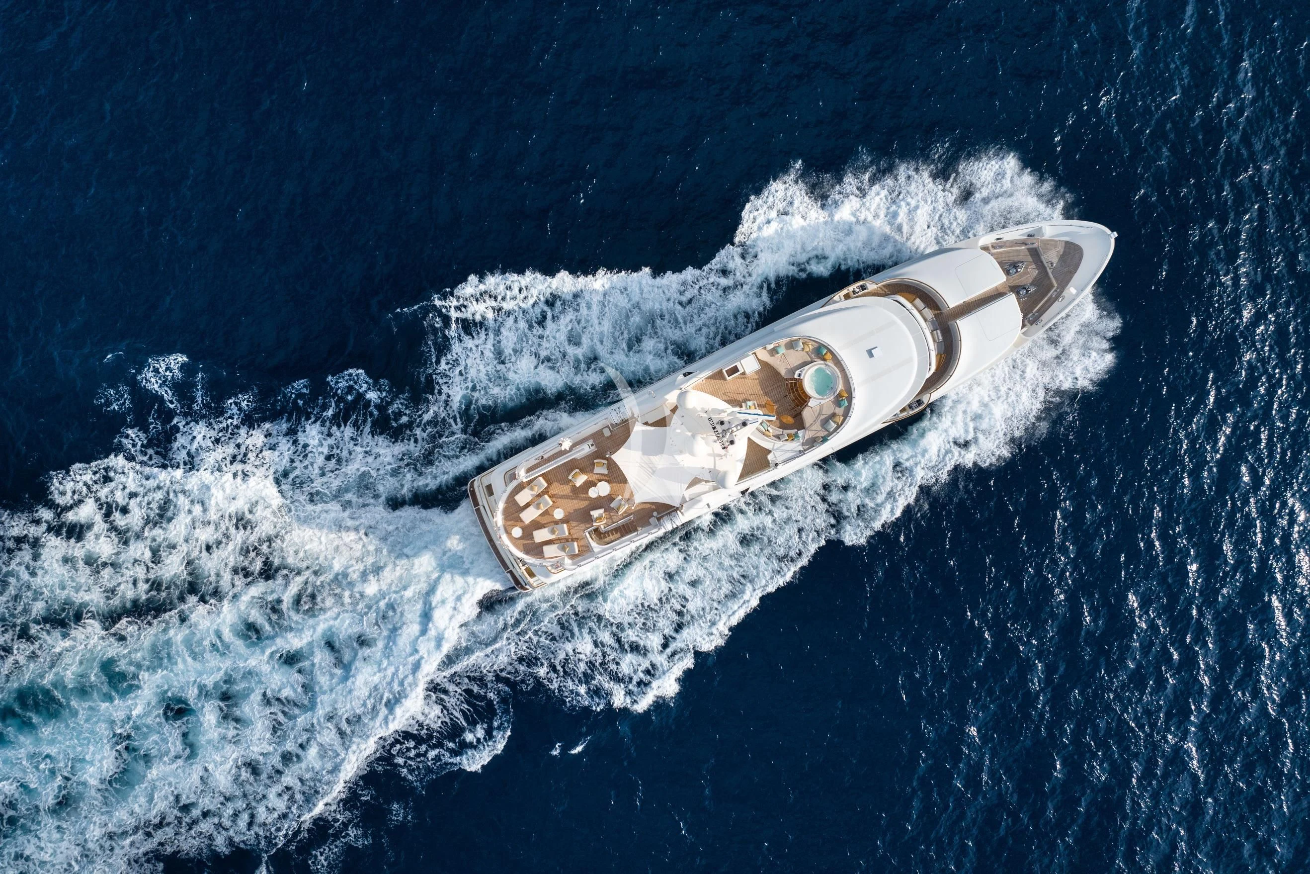 a boat on the water aboard O'LION Yacht for Sale