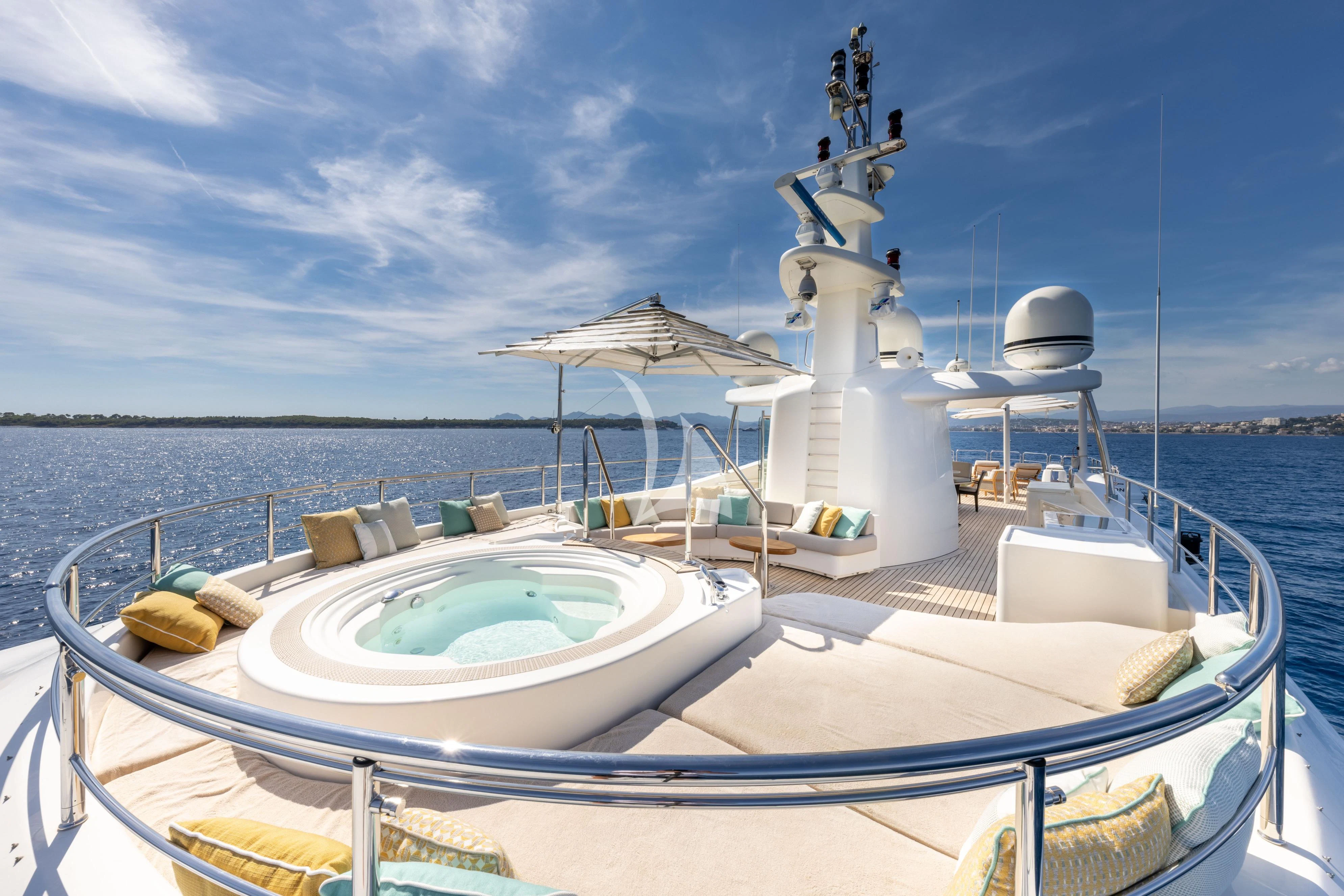 a boat on the water aboard O'LION Yacht for Sale