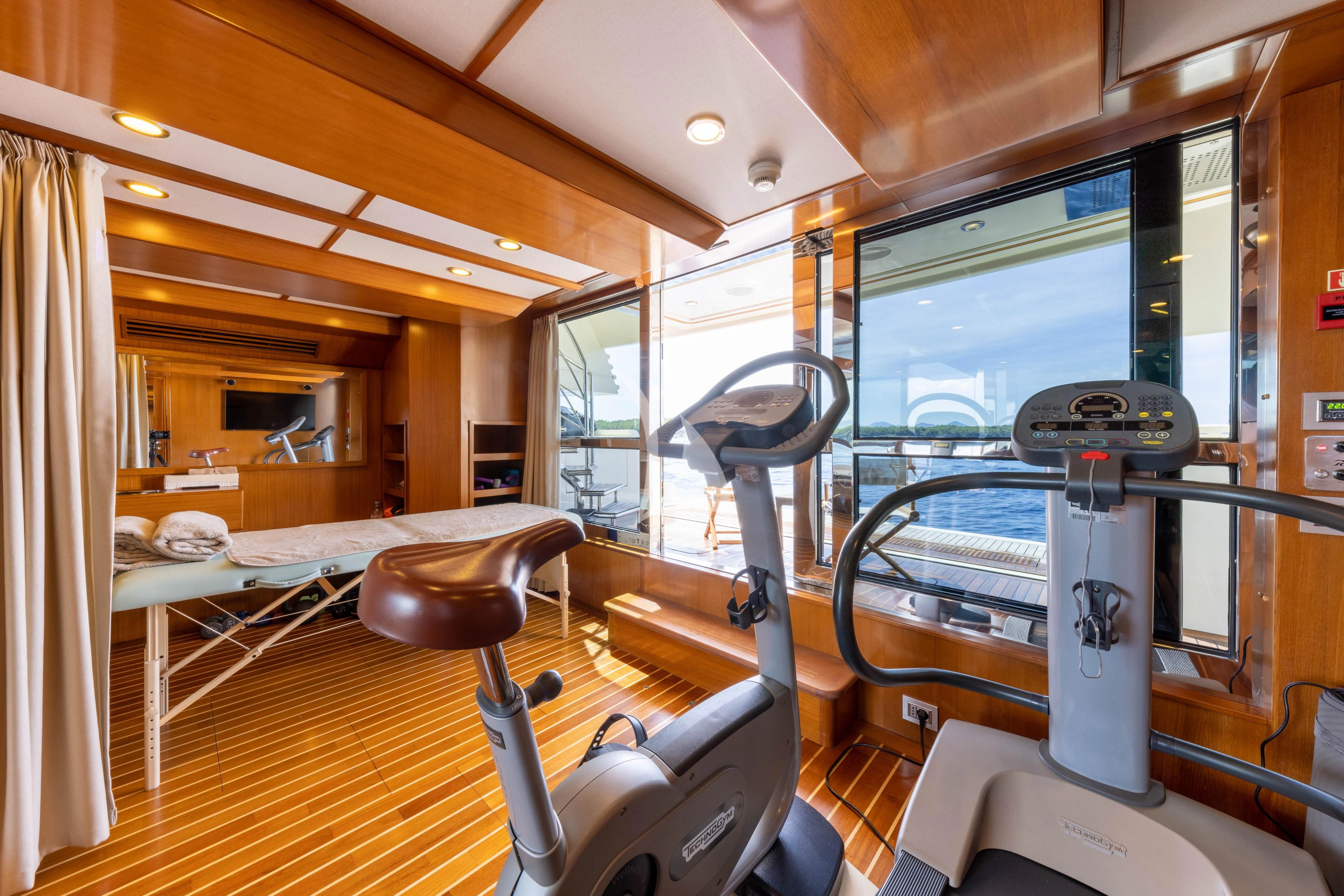 inside of a boat aboard O'LION Yacht for Sale