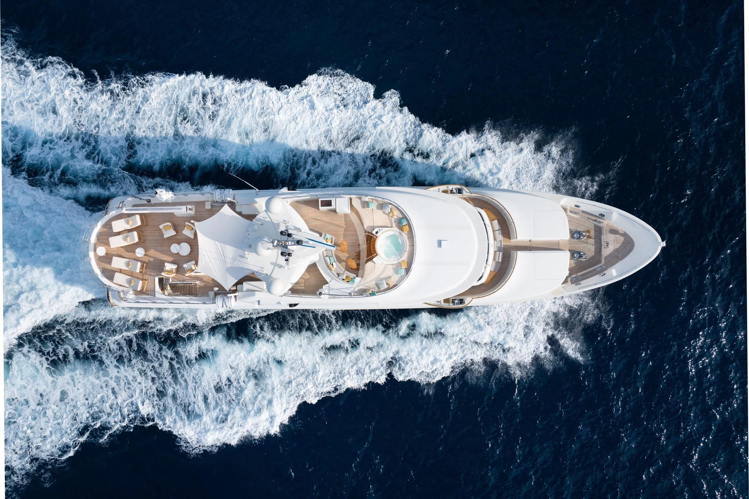 a space ship in space aboard O'LION Yacht for Sale
